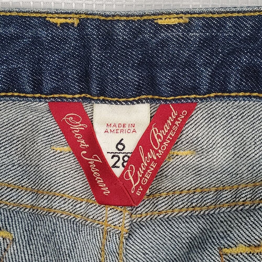 Lucky Brand Womens 6 28 Jeans Lola Bootcut Short Denim Stretch Mid Rise 5 Pocket - Picture 9 of 16